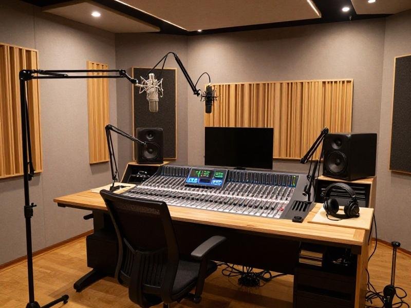 Professionelles Podcast-Studio mit hochwertiger Aufnahmetechnik